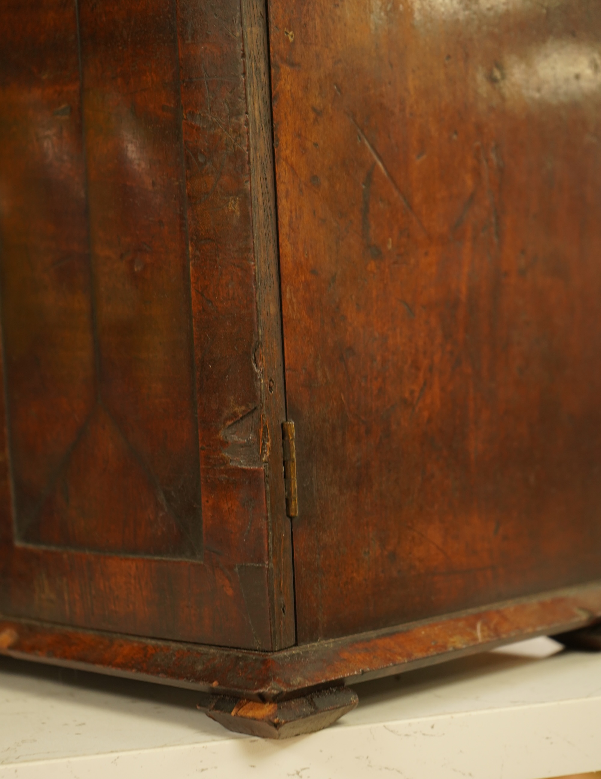 A late 19th century mahogany cabinet fitted with four drawers, 32cm high
